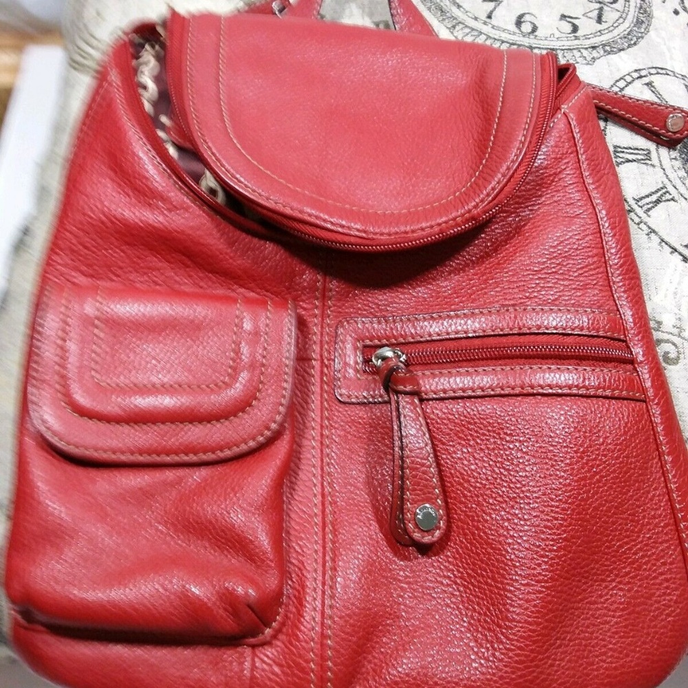 Ladies red packpack